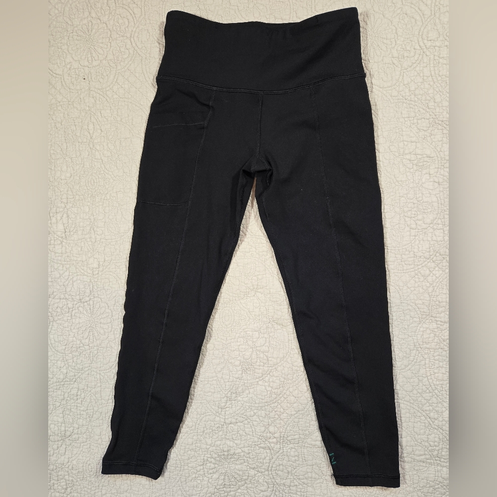 Nancy Rose Performance  Black Leggings Size 6